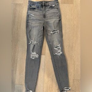 American Eagle Distressed Gray Women's Jeans